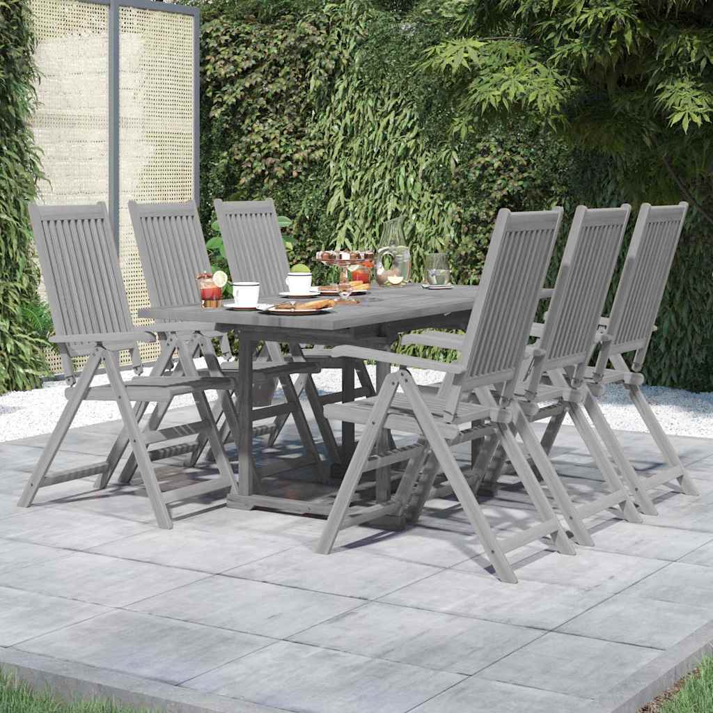 vidaXL 7 Piece Garden Dining Set Solid Wood Acacia 1