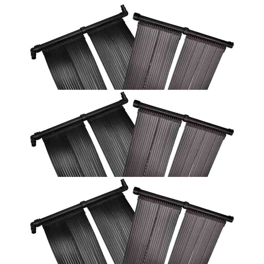 vidaXL Solar Pool Heater Panel 6 pcs 80x620 cm 1