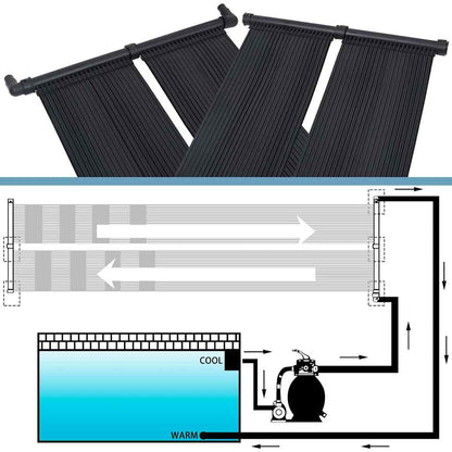 vidaXL Solar Pool Heater Panel 4 pcs 80x310 cm 5