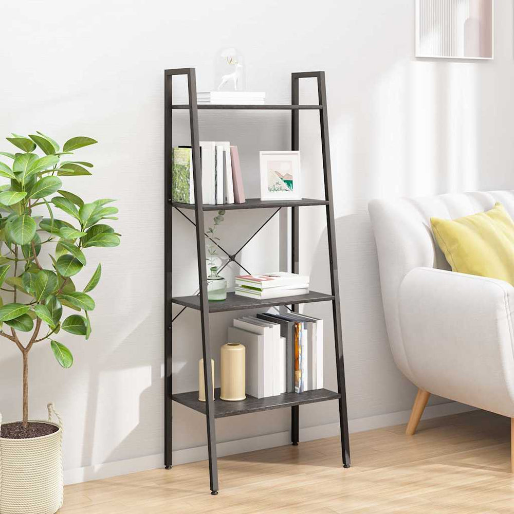 vidaXL 3-Tier Standing Shelf and Black 56x35x108 cm