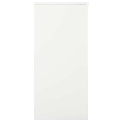 Sliding Door Cabinet 90x40x90 cm Steel White