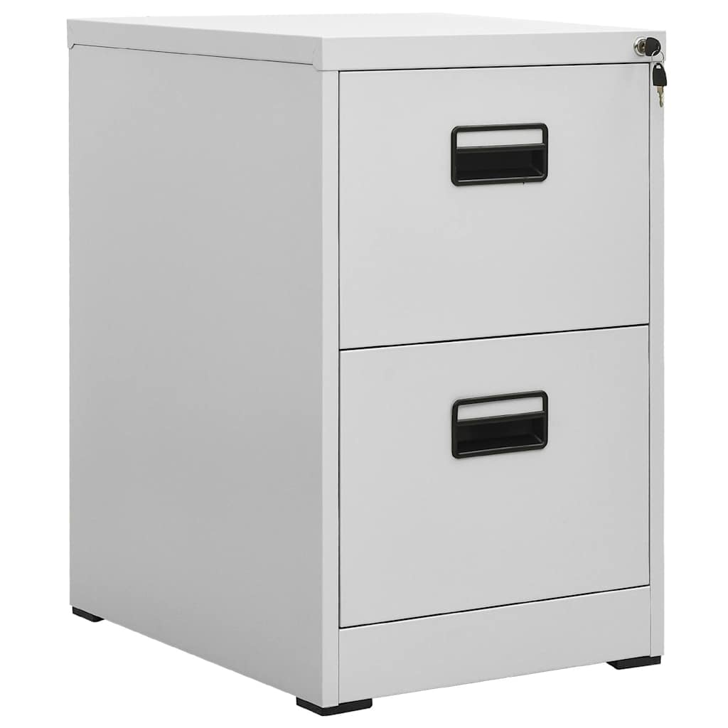 Filing Cabinet Steel Light grey 46 x 62 x 72.5 cm