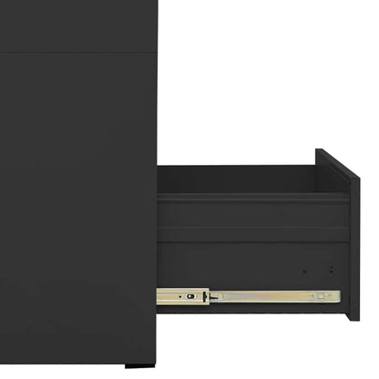 Filing Cabinet Steel Anthracite 46 x 62 x 102.5 cm