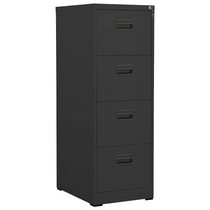 Filing Cabinet Steel Anthracite 46 x 62 x 133 cm