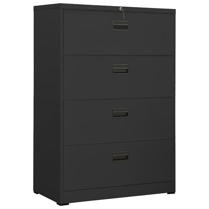 vidaXL Filing Cabinet | Anthracite | Steel | Large | Ball-Bearing 1