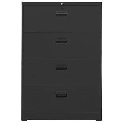 vidaXL Filing Cabinet | Anthracite | Steel | Large | Ball-Bearing 2