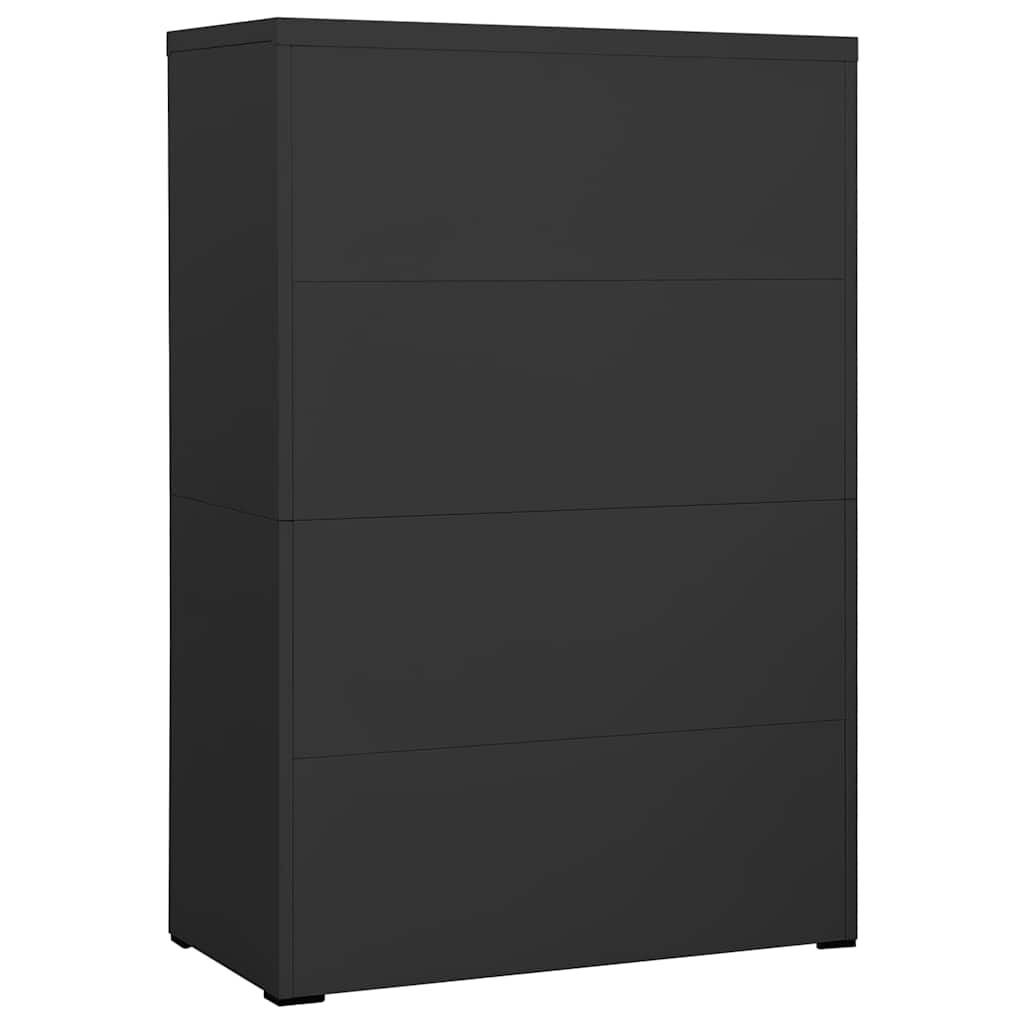 vidaXL Filing Cabinet | Anthracite | Steel | Large | Ball-Bearing 4