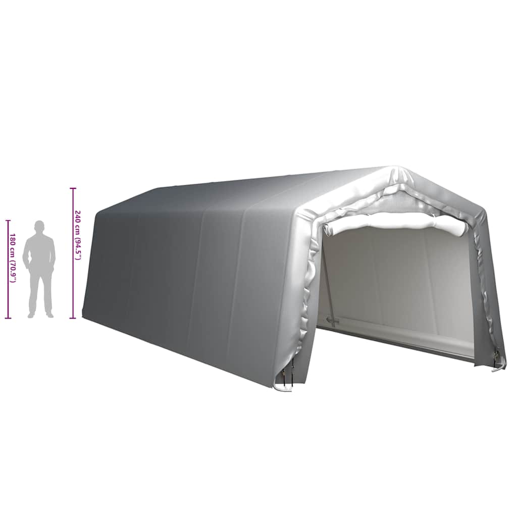 vidaXL Storage Tent 300x900 cm Steel Grey 6