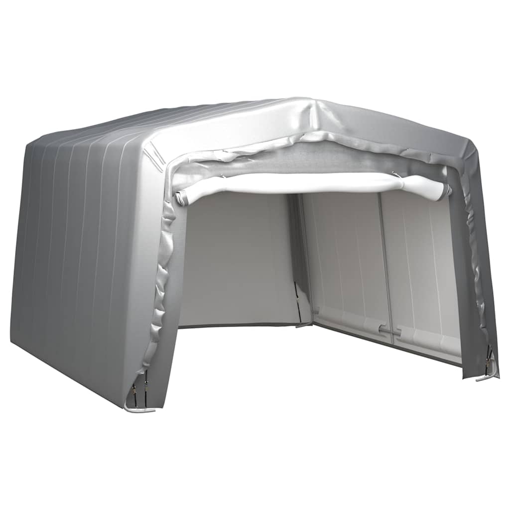 vidaXL Storage Tent 370x370 cm Steel Grey 1