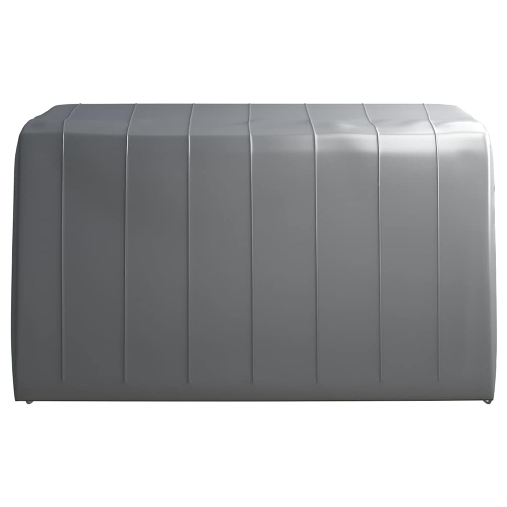 vidaXL Storage Tent 370x370 cm Steel Grey 3
