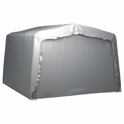 vidaXL Storage Tent 370x370 cm Steel Grey 4