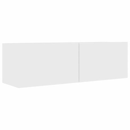 4 Piece TV Cabinet Set Engineered Wood Width 100 cm White