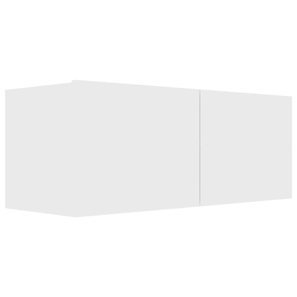 TV Cabinet Set Engineered Wood 6 pcs Width 80 cm White
