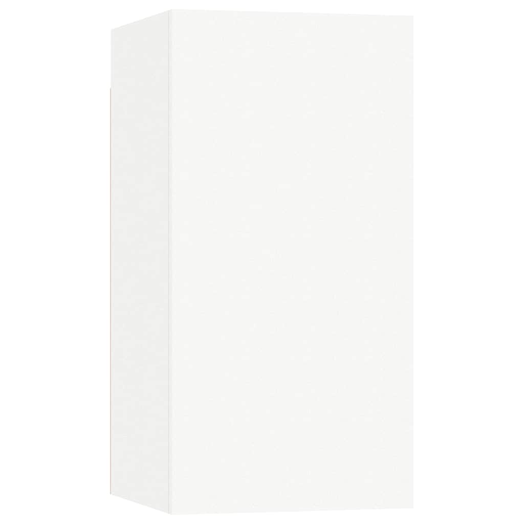 4 Piece TV Cabinet Set Engineered Wood Width 80 cm White