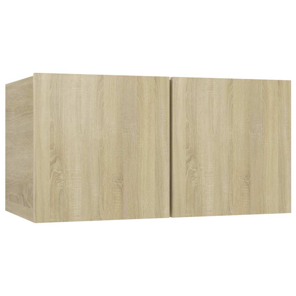 4 Piece TV Cabinet Set 60x30x30 cm Engineered Wood Sonoma oak