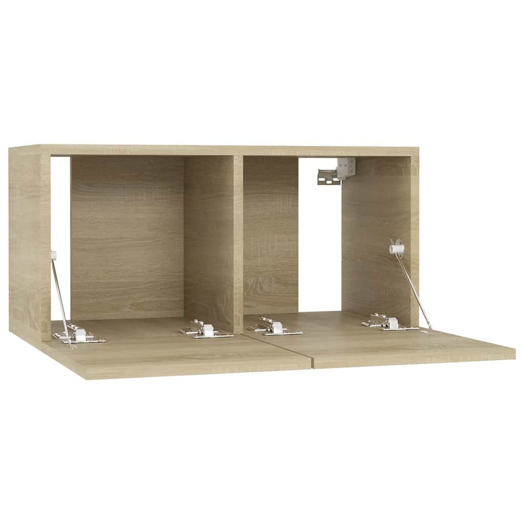 4 Piece TV Cabinet Set 60x30x30 cm Engineered Wood Sonoma oak