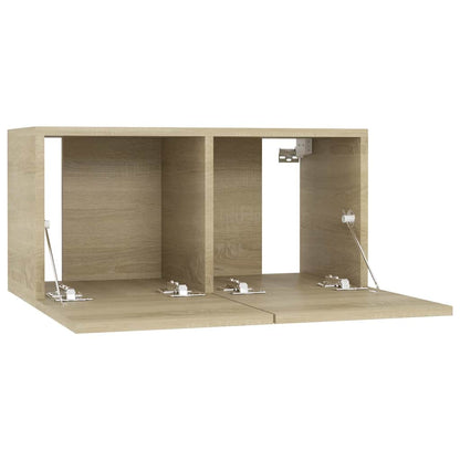 4 Piece TV Cabinet Set 60x30x30 cm Engineered Wood Sonoma oak