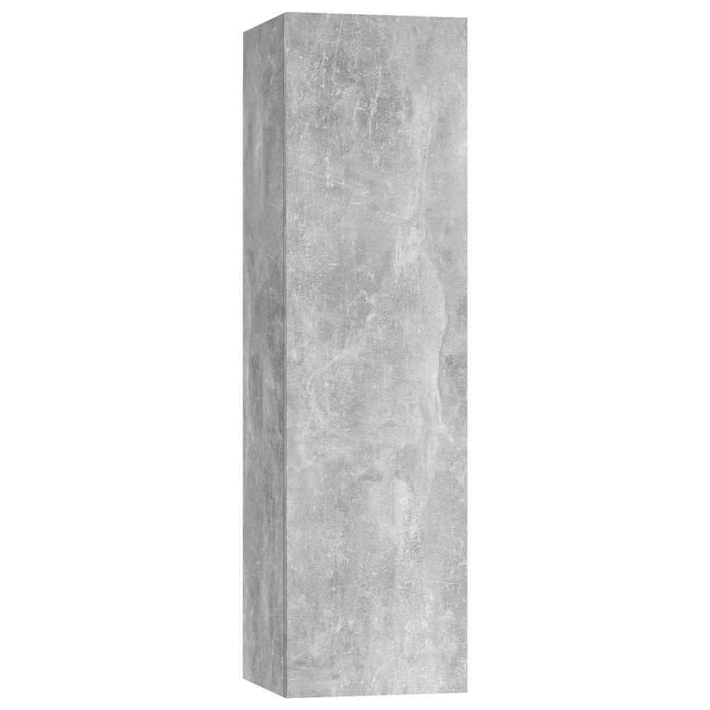 TV Cabinet Set Engineered Wood Width 100 cm Concrete grey 3