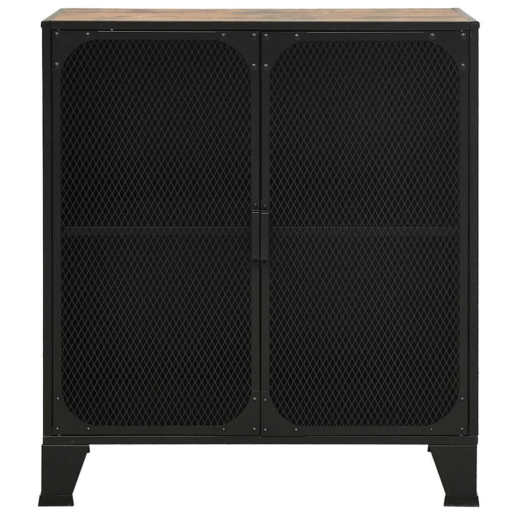 Storage Cabinet 72x36x82 cm Metal and MDF 1