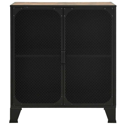 Storage Cabinet 72x36x82 cm Metal and MDF 1
