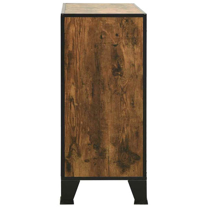 Storage Cabinet 72x36x82 cm Metal and MDF 1