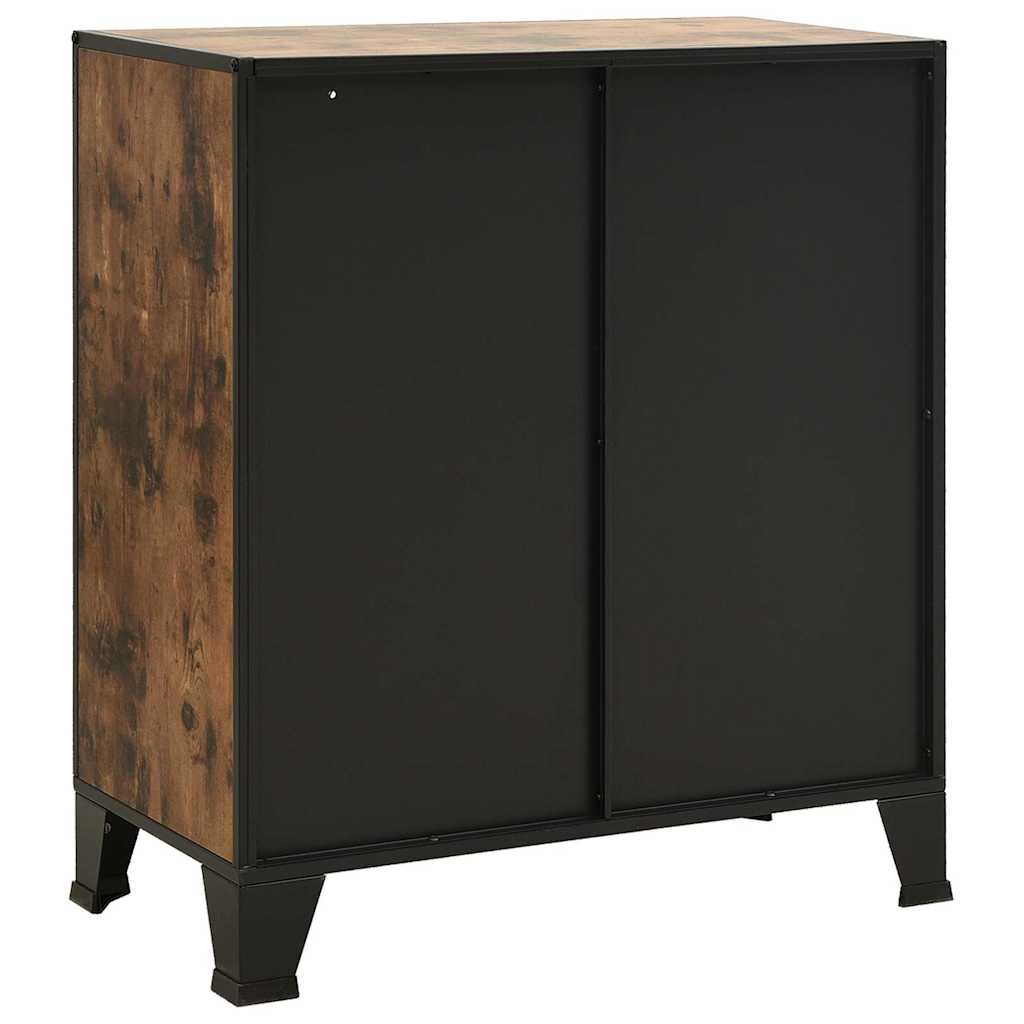 Storage Cabinet 72x36x82 cm Metal and MDF 1