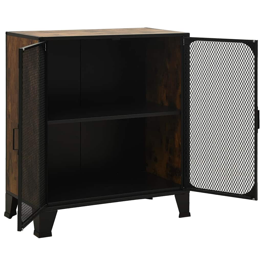 Storage Cabinet 72x36x82 cm Metal and MDF 1