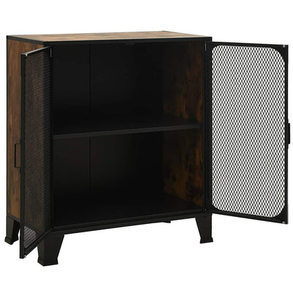 Storage Cabinet 72x36x82 cm Metal and MDF 1