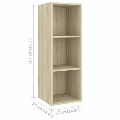 3 Piece TV Cabinet Set Engineered Wood Sonoma oak