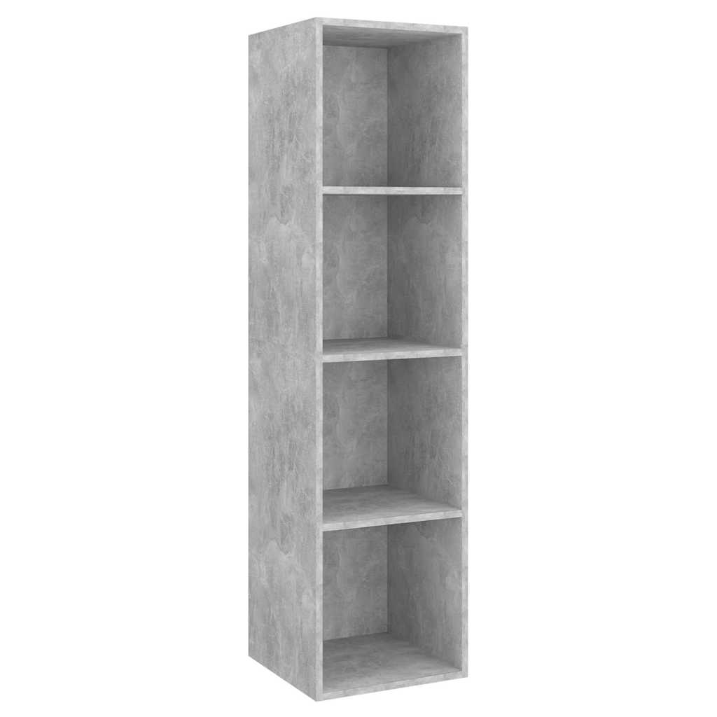 4 Piece Wall-mounted TV Cabinet Set Engineered Wood Concrete grey