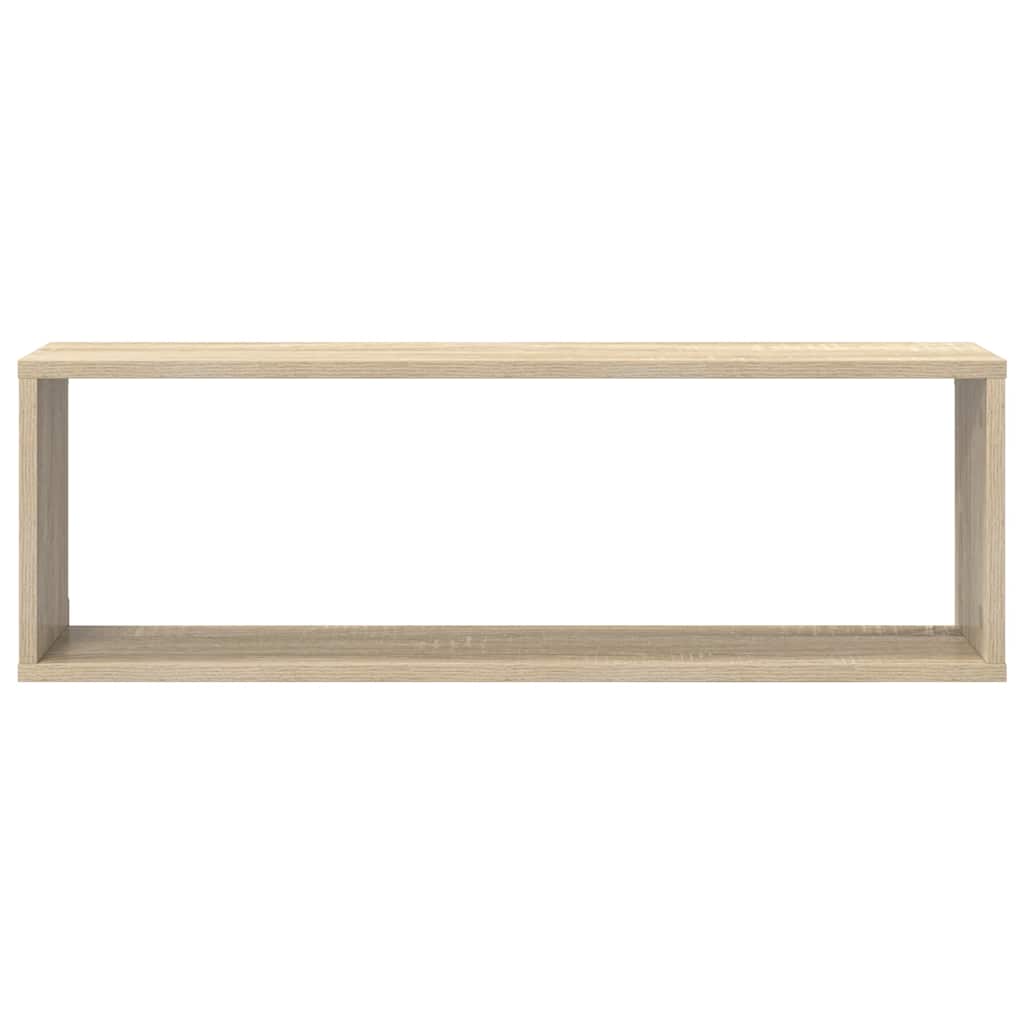 Wall Cube Shelves 80x15x26.5 cm Engineered Wood 4 pcs Sonoma oak