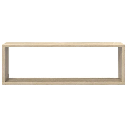 Wall Cube Shelves 80x15x26.5 cm Engineered Wood 4 pcs Sonoma oak