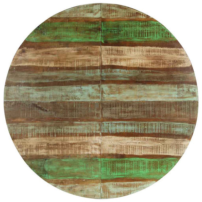 vidaXL Dining Table | Multicolour | Reclaimed wood, iron | 150 cm diameter 3