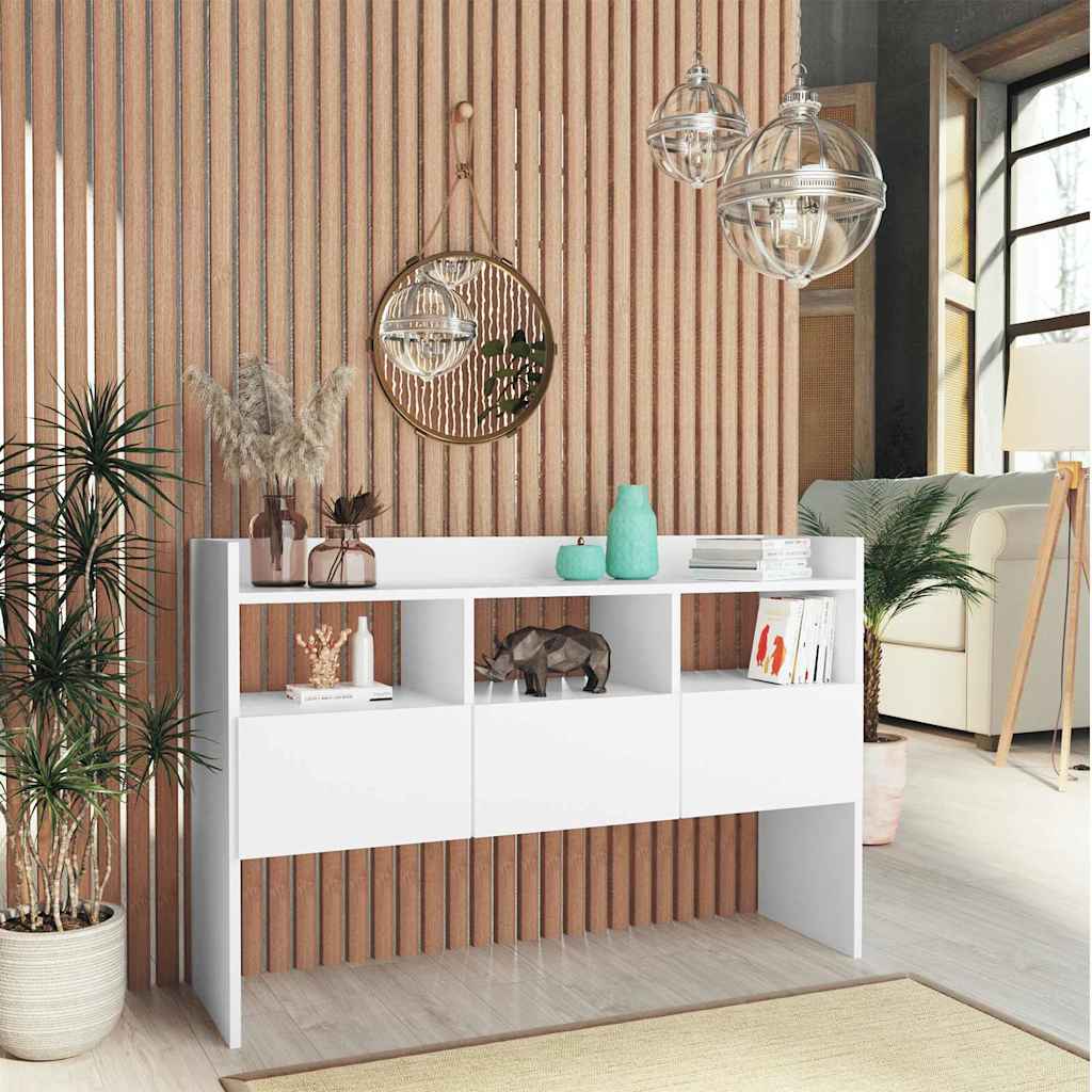 Sideboard 105x30x70 cm Engineered Wood White