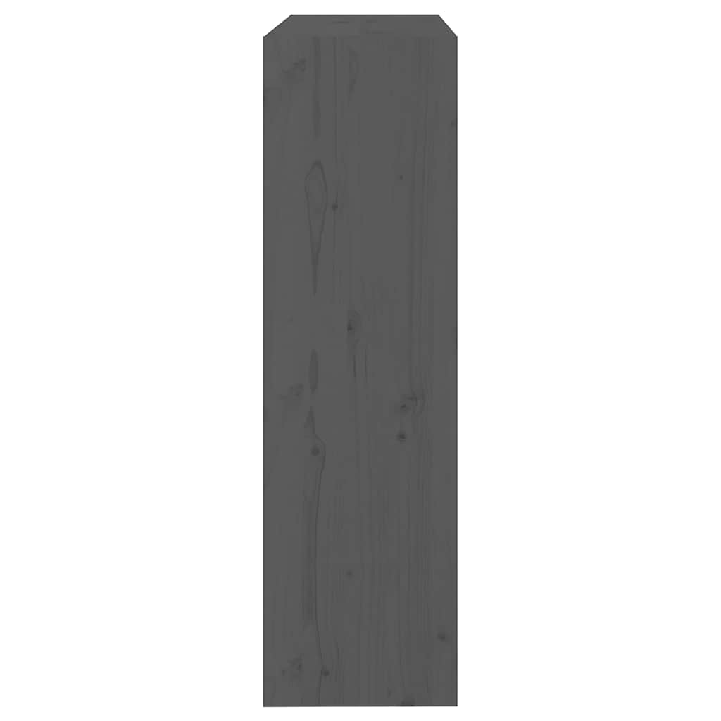 Book Cabinet/Room Divider 80x30x103,5 cm Solid Wood Pine Grey 103.5 cm