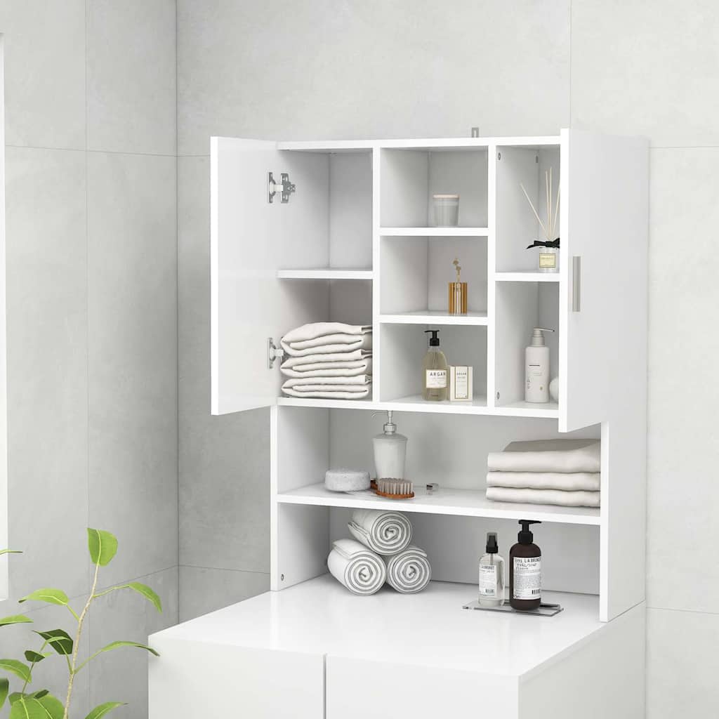 Washing Machine Cabinet 70,5x25,5x90 cm White