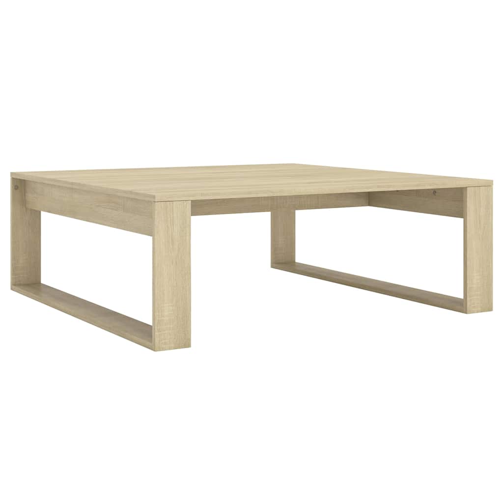 Coffee Table 100x100x35 cm Engineered Wood Sonoma oak