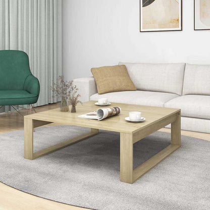 Coffee Table 100x100x35 cm Engineered Wood Sonoma oak
