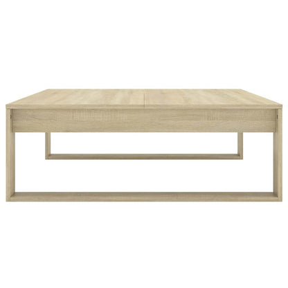 Coffee Table 100x100x35 cm Engineered Wood Sonoma oak