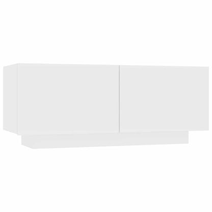 Bedside Cabinet 100x35x40 cm Engineered Wood White