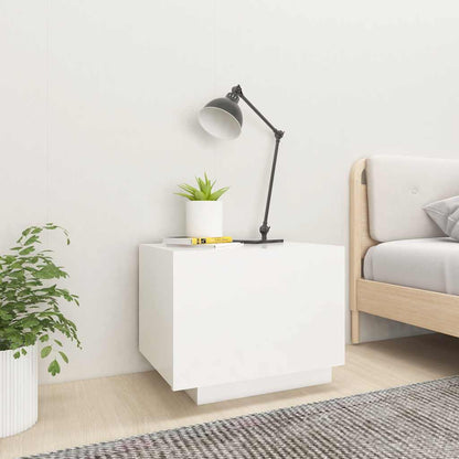 Bedside Cabinet 100x35x40 cm Engineered Wood White