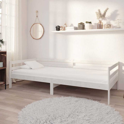 Day Bed without Mattress Solid Wood Pine White 90 cm