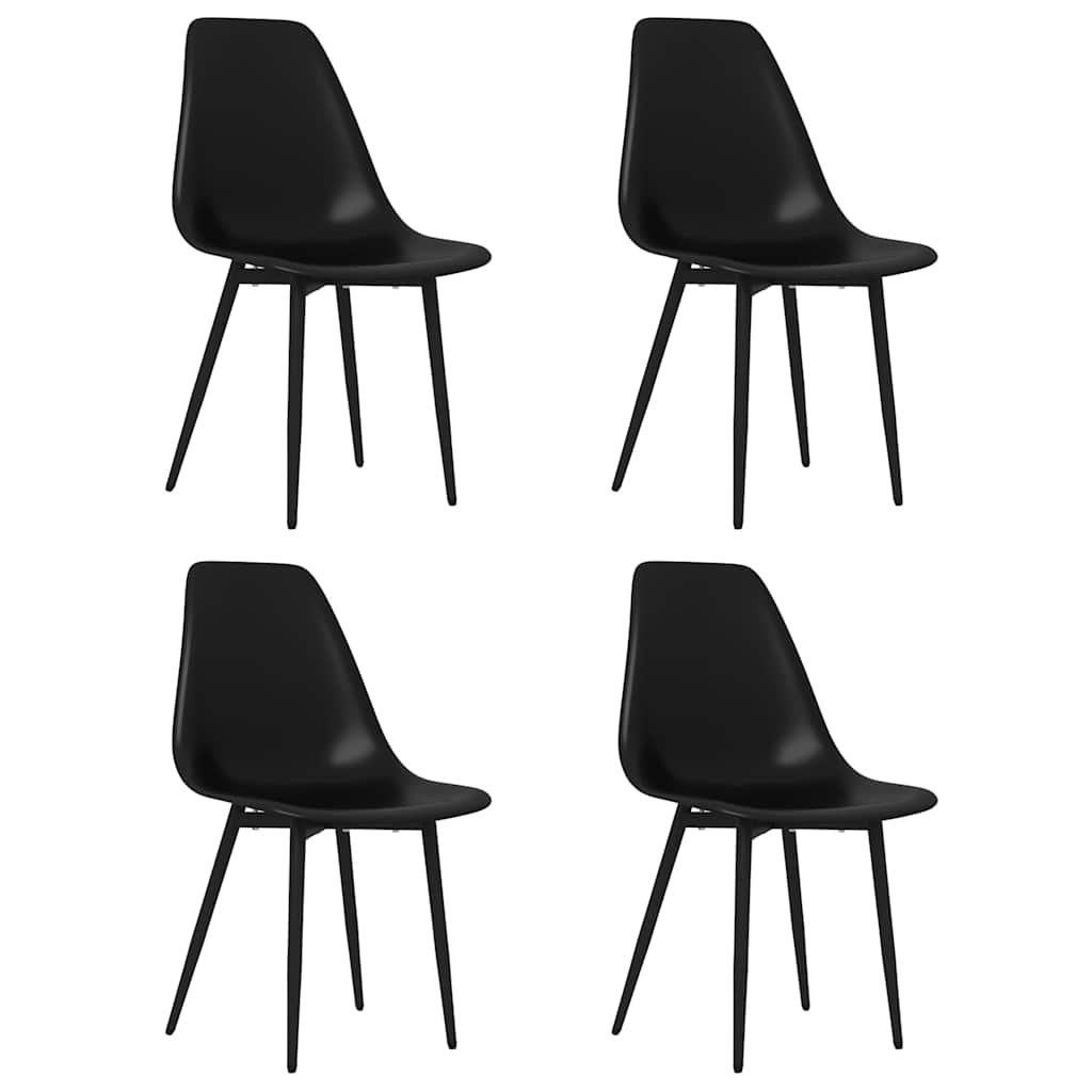 Dining Chairs PP Black 4