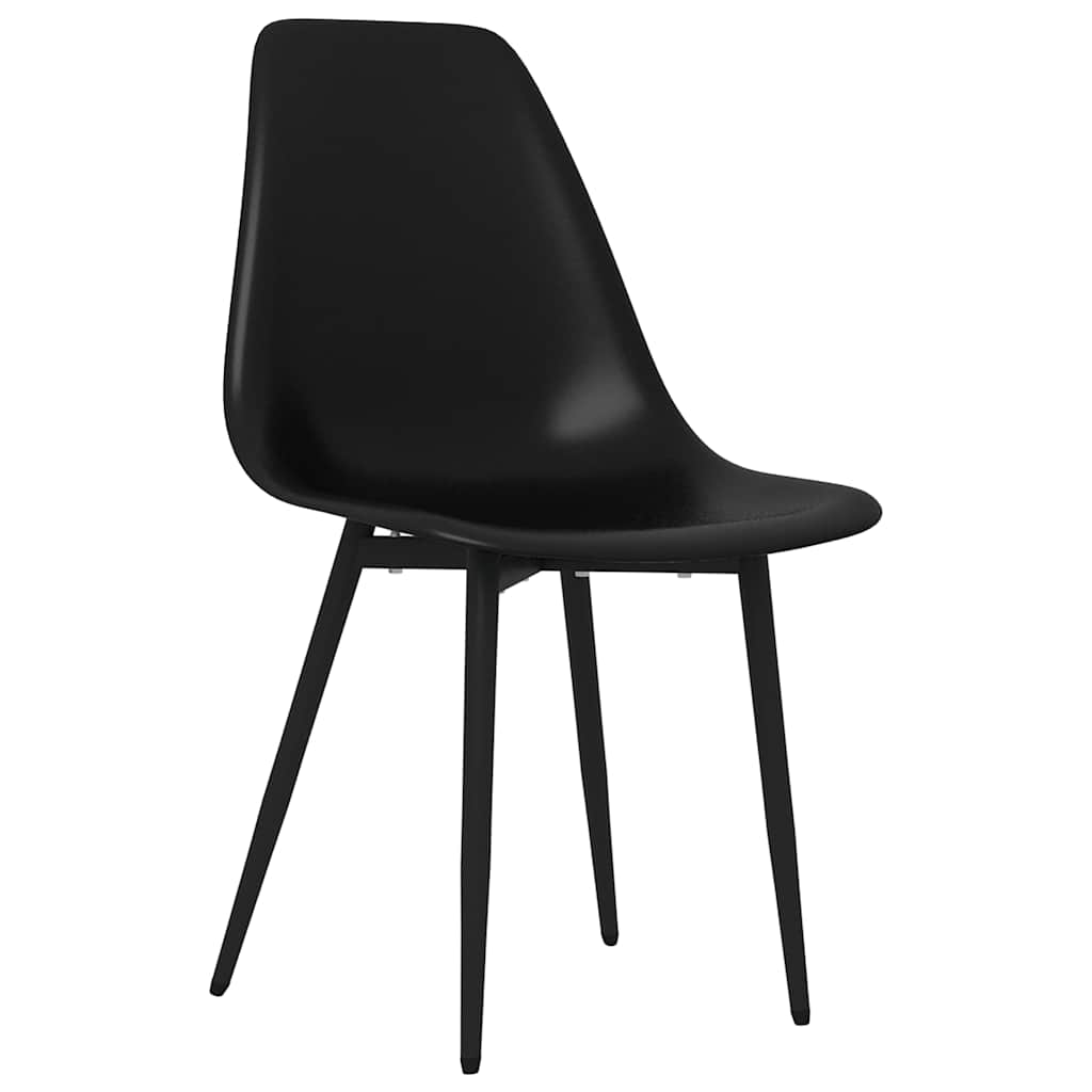 Dining Chairs PP Black 4