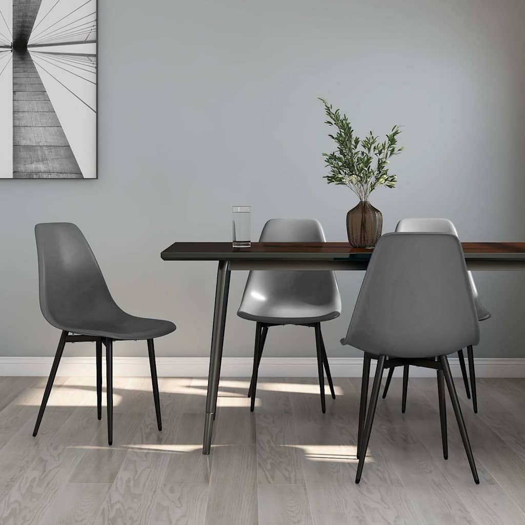 Dining Chairs PP Grey 4