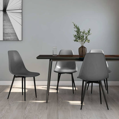 Dining Chairs PP Grey 4