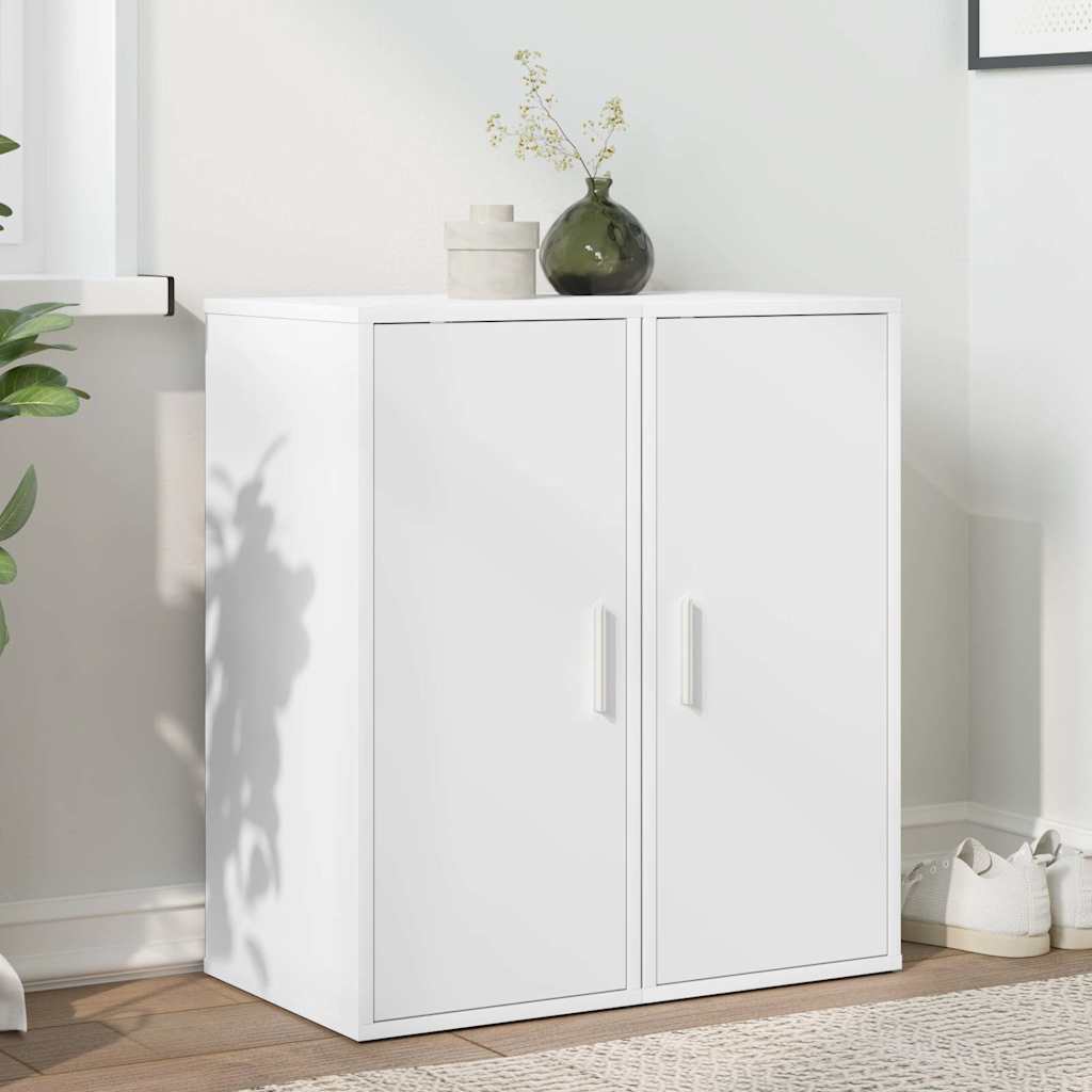 Shoe Cabinet 32x35x70 cm Engineered Wood White 2x shoe cabinet with door