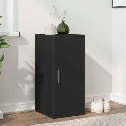 Shoe Cabinet 32x35x70 cm Engineered Wood Black Shoe cabinet with door