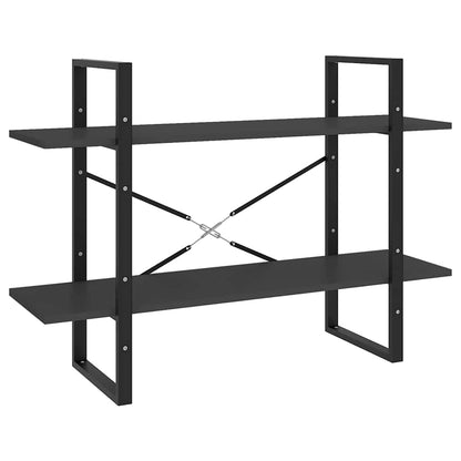 5-Tier Book Cabinet 100x30x175 cm Engineered Wood Grey