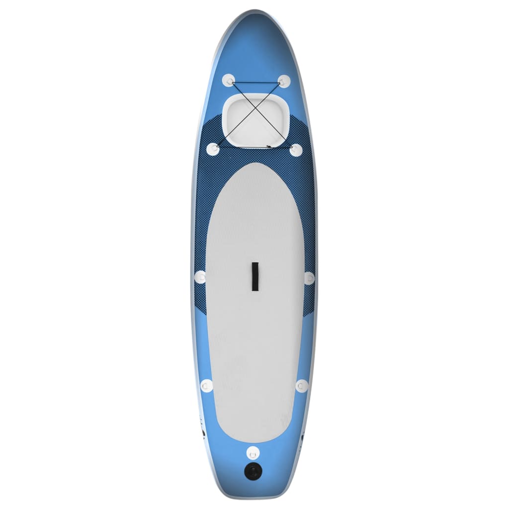 vidaXL Inflatable Stand Up Paddle Board Set Sea Blue 360x81x10 cm